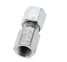 6L & M10x1 Zink plated Steel Straight Cutting Fitting with Female Threads 315 bar ISO 8434-1