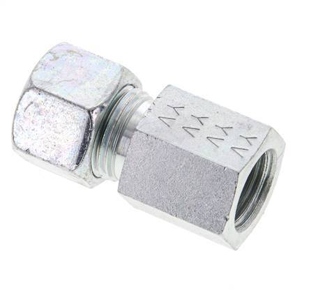 12L & M16x1.5 Zink plated Steel Straight Cutting Fitting with Female Threads 315 bar ISO 8434-1