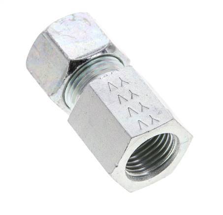 12L & M16x1.5 Zink plated Steel Straight Cutting Fitting with Female Threads 315 bar ISO 8434-1
