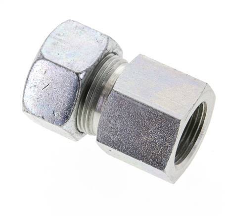 18L & M22x1.5 Zink plated Steel Straight Cutting Fitting with Female Threads 315 bar ISO 8434-1