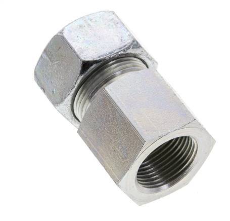 18L & M22x1.5 Zink plated Steel Straight Cutting Fitting with Female Threads 315 bar ISO 8434-1