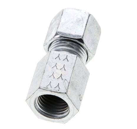 8S & M14x1.5 Zink plated Steel Straight Cutting Fitting with Female Threads 630 bar ISO 8434-1