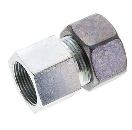 25S & M33x2 Zink plated Steel Straight Cutting Fitting with Female Threads 400 bar ISO 8434-1