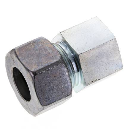 25S & M33x2 Zink plated Steel Straight Cutting Fitting with Female Threads 400 bar ISO 8434-1