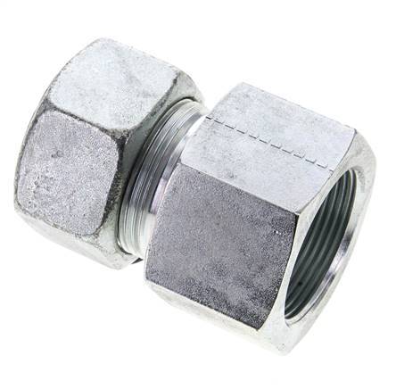 30S & M42x2 Zink plated Steel Straight Cutting Fitting with Female Threads 400 bar ISO 8434-1