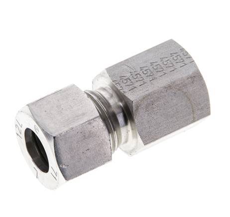 12L & M16x1.5 Stainless Steel Straight Cutting Fitting with Female Threads 315 bar ISO 8434-1