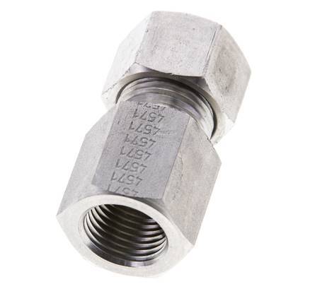 12L & M16x1.5 Stainless Steel Straight Cutting Fitting with Female Threads 315 bar ISO 8434-1