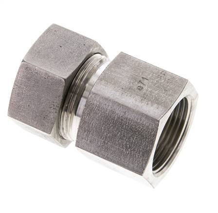 28L & M33x2 Stainless Steel Straight Cutting Fitting with Female Threads 160 bar ISO 8434-1