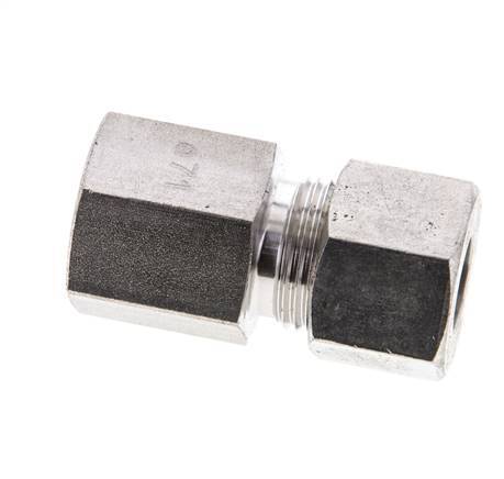 12S & M18x1.5 Stainless Steel Straight Cutting Fitting with Female Threads 630 bar ISO 8434-1