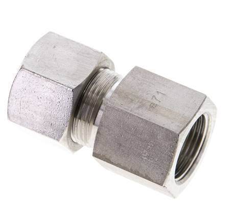 16S & M22x1.5 Stainless Steel Straight Cutting Fitting with Female Threads 400 bar ISO 8434-1