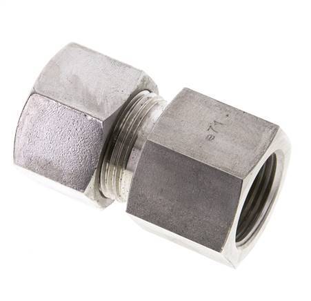 20S & M27x2 Stainless Steel Straight Cutting Fitting with Female Threads 400 bar ISO 8434-1