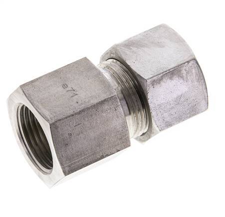 20S & M27x2 Stainless Steel Straight Cutting Fitting with Female Threads 400 bar ISO 8434-1