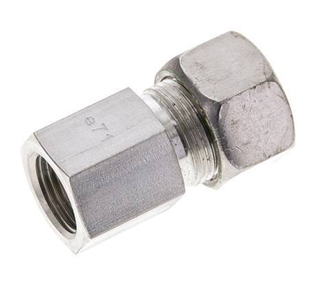 15L & M18x1.5 Stainless Steel Straight Compression Fitting with Female Threads 315 bar ISO 8434-1