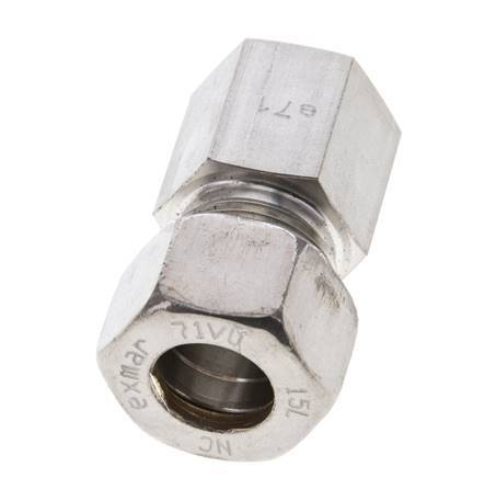 15L & M18x1.5 Stainless Steel Straight Compression Fitting with Female Threads 315 bar ISO 8434-1