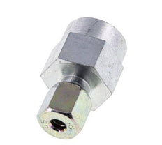 6S & G1/2'' Zink plated Steel Straight Cutting Fitting with Female Threads for Pressure Gauges 630 bar ISO 8434-1