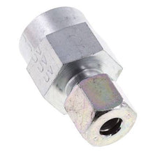 8S & G1/2'' Zink plated Steel Straight Cutting Fitting with Female Threads for Pressure Gauges 630 bar ISO 8434-1