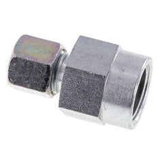 8S & G1/2'' Zink plated Steel Straight Cutting Fitting with Female Threads for Pressure Gauges 630 bar ISO 8434-1