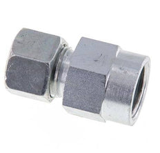 12S & G1/2'' Zink plated Steel Straight Cutting Fitting with Female Threads for Pressure Gauges 630 bar ISO 8434-1