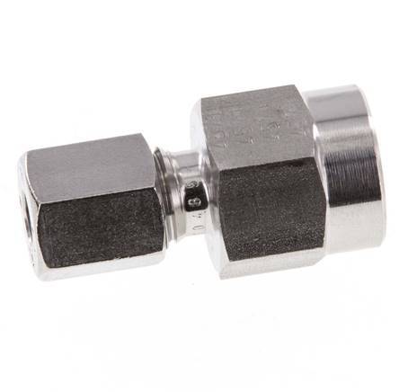 6L & G1/4'' Stainless Steel Straight Cutting Fitting with Female Threads for Pressure Gauges 315 bar ISO 8434-1