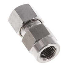 10L & G1/4'' Stainless Steel Straight Cutting Fitting with Female Threads for Pressure Gauges 315 bar ISO 8434-1