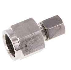 6S & G1/2'' Stainless Steel Straight Cutting Fitting with Female Threads for Pressure Gauges 630 bar ISO 8434-1