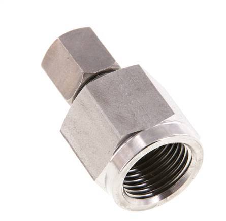 6S & G1/2'' Stainless Steel Straight Cutting Fitting with Female Threads for Pressure Gauges 630 bar ISO 8434-1