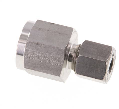8S & G1/2'' Stainless Steel Straight Cutting Fitting with Female Threads for Pressure Gauges 630 bar ISO 8434-1