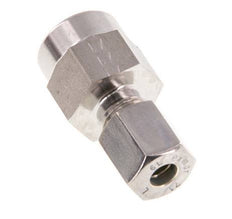 6L & G1/4'' Stainless Steel Straight Compression Fitting with Female Threads for Pressure Gauges 315 bar ISO 8434-1