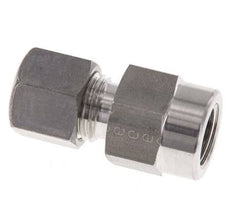 8L & G1/4'' Stainless Steel Straight Compression Fitting with Female Threads for Pressure Gauges 315 bar ISO 8434-1