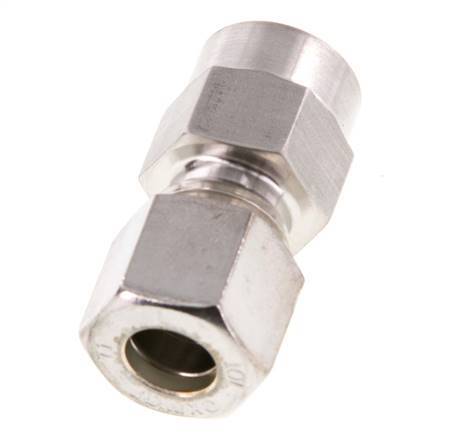 10L & G1/4'' Stainless Steel Straight Compression Fitting with Female Threads for Pressure Gauges 315 bar ISO 8434-1