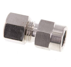 10L & G1/4'' Stainless Steel Straight Compression Fitting with Female Threads for Pressure Gauges 315 bar ISO 8434-1