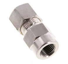 10L & G1/4'' Stainless Steel Straight Compression Fitting with Female Threads for Pressure Gauges 315 bar ISO 8434-1