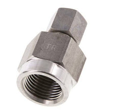 6S & G1/2'' Stainless Steel Straight Compression Fitting with Female Threads for Pressure Gauges 500 bar ISO 8434-1