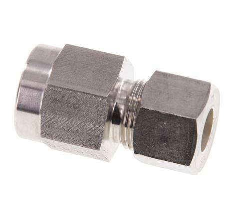 12S & G1/2'' Stainless Steel Straight Compression Fitting with Female Threads for Pressure Gauges 400 bar ISO 8434-1