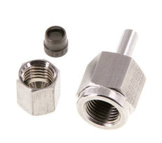 6L & G1/4'' Stainless Steel Straight Swivel with Female Threads for Pressure Gauges 315 bar ISO 8434-1