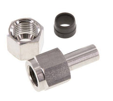 10L & G1/4'' Stainless Steel Straight Swivel with Female Threads for Pressure Gauges 315 bar ISO 8434-1