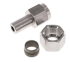 12L & G1/4'' Stainless Steel Straight Swivel with Female Threads for Pressure Gauges 315 bar ISO 8434-1