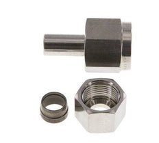 12S & G1/2'' Stainless Steel Straight Swivel with Female Threads for Pressure Gauges 630 bar ISO 8434-1