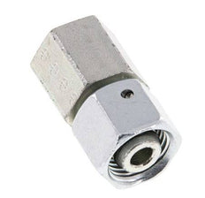 10L & G1/4'' Zink plated Steel Straight Swivel with Female Threads for Pressure Gauges 315 bar NBR Sealing Cone ISO 8434-1