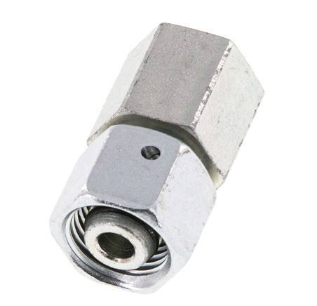 10L & G1/4'' Zink plated Steel Straight Swivel with Female Threads for Pressure Gauges 315 bar NBR Sealing Cone ISO 8434-1