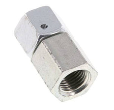 10L & G1/4'' Zink plated Steel Straight Swivel with Female Threads for Pressure Gauges 315 bar NBR Sealing Cone ISO 8434-1