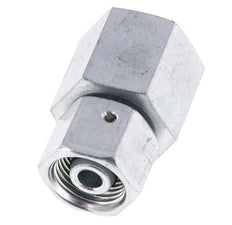 10S & G1/2'' Zink plated Steel Straight Swivel with Female Threads for Pressure Gauges 630 bar NBR Sealing Cone ISO 8434-1