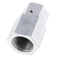 10S & G1/2'' Zink plated Steel Straight Swivel with Female Threads for Pressure Gauges 630 bar NBR Sealing Cone ISO 8434-1