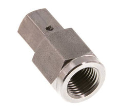 6L & G1/4'' Stainless Steel Straight Swivel with Female Threads for Pressure Gauges 315 bar FKM Sealing Cone ISO 8434-1