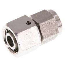 12L & G1/4'' Stainless Steel Straight Swivel with Female Threads for Pressure Gauges 315 bar FKM Sealing Cone ISO 8434-1