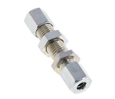 6L Zink plated Steel Straight Cutting Fitting Bulkhead 315 bar ISO 8434-1 [2 Pieces]