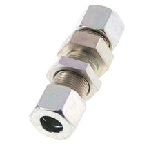 14S Zink plated Steel Straight Cutting Fitting Bulkhead 630 bar ISO 8434-1