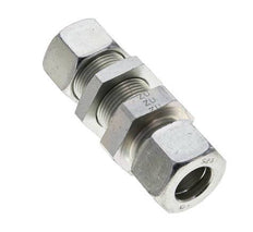 20S Zink plated Steel Straight Cutting Fitting Bulkhead 400 bar ISO 8434-1