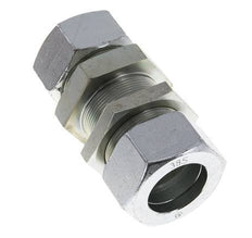 38S Zink plated Steel Straight Cutting Fitting Bulkhead 315 bar ISO 8434-1