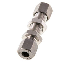 8L Stainless Steel Straight Cutting Fitting Bulkhead 315 bar ISO 8434-1